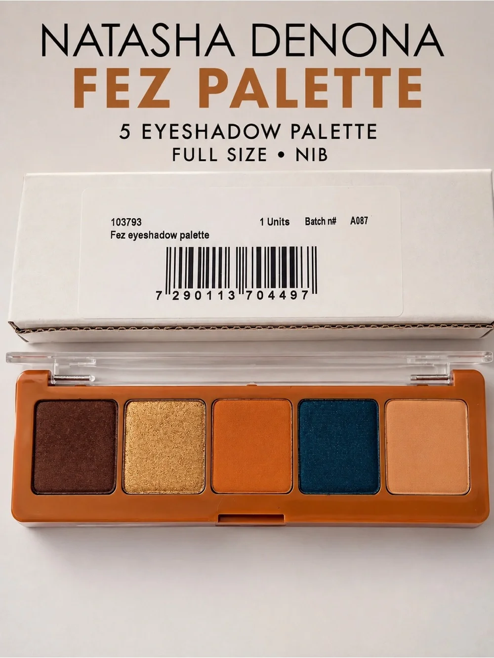 Natasha Denona Fez 5 Pan Eyeshadow Palette Full Size NIB
